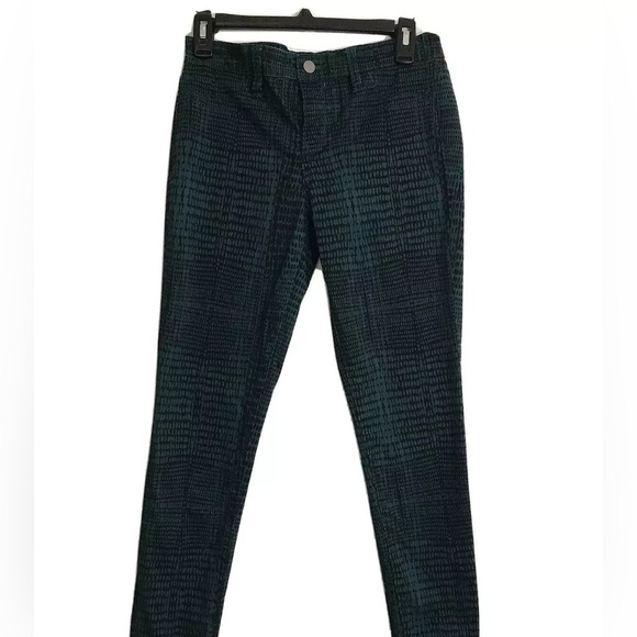 Calvin klein jeans women’s Green/black Print Pants size 8 - Picture 1 of 4